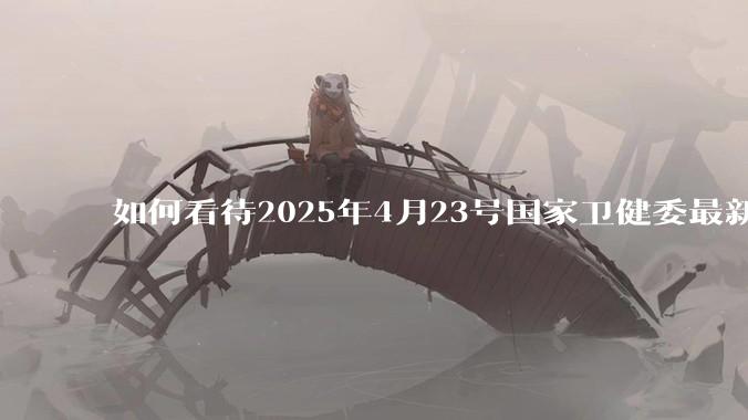 如何看待2025年4月23号国家卫健委最新消息：越来越多的线索和证据指向***病毒更早出现在美国?
