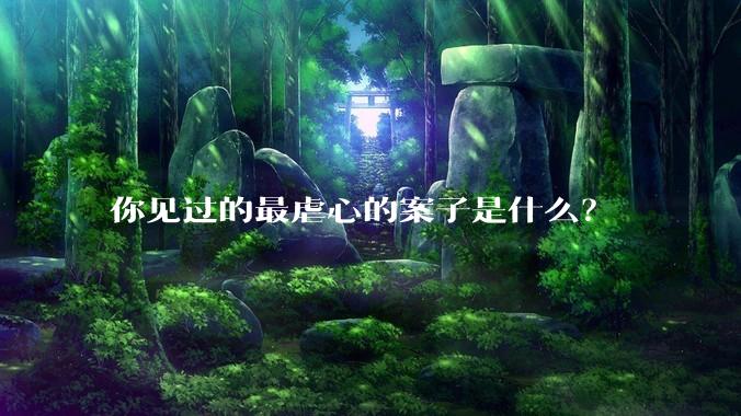 你见过的最虐心的案子是什么？