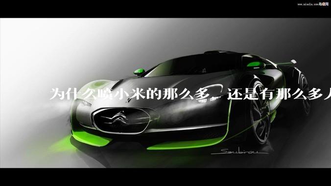 为什么喷小米的那么多，还是有那么多人买呢？