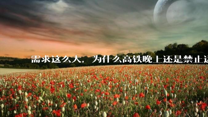 需求这么大，为什么高铁晚上还是禁止运行?