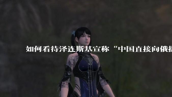 如何看待泽连斯基宣称“中国直接向俄提供***援”?