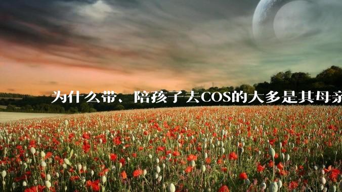 为什么带、陪孩子去COS的大多是其母亲？