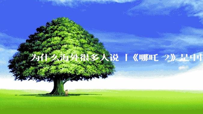 为什么海外很多人说「《哪吒 2》是中国人自己的狂欢」？
